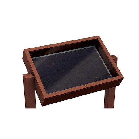United Visual Products Outdoor Enclosed Combo Board, 48"x36", Bronze Frame/Grey & Medium Grey UVCB4836ODBZ-GREY-MEDGRY